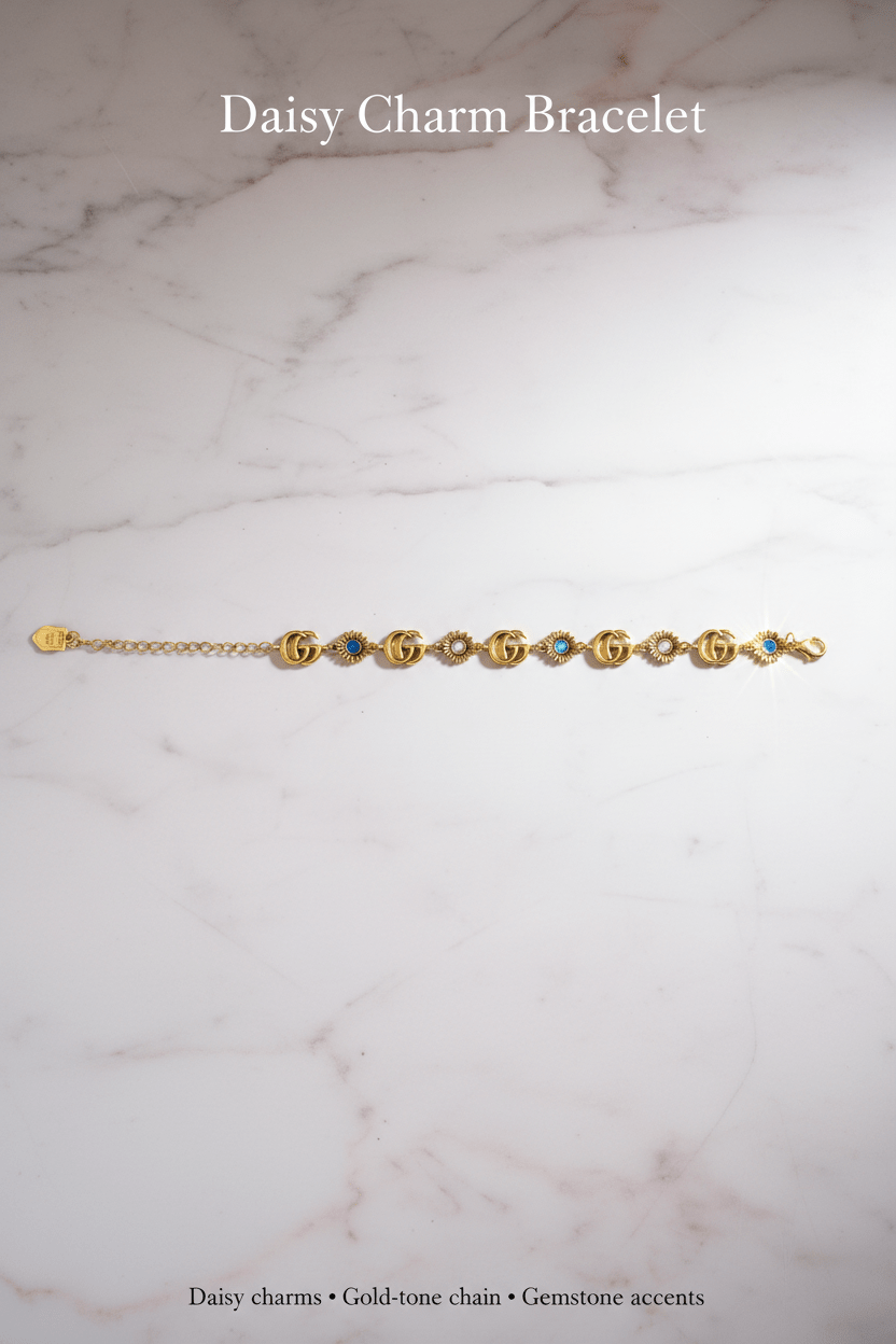 Daisy Charm Bracelet