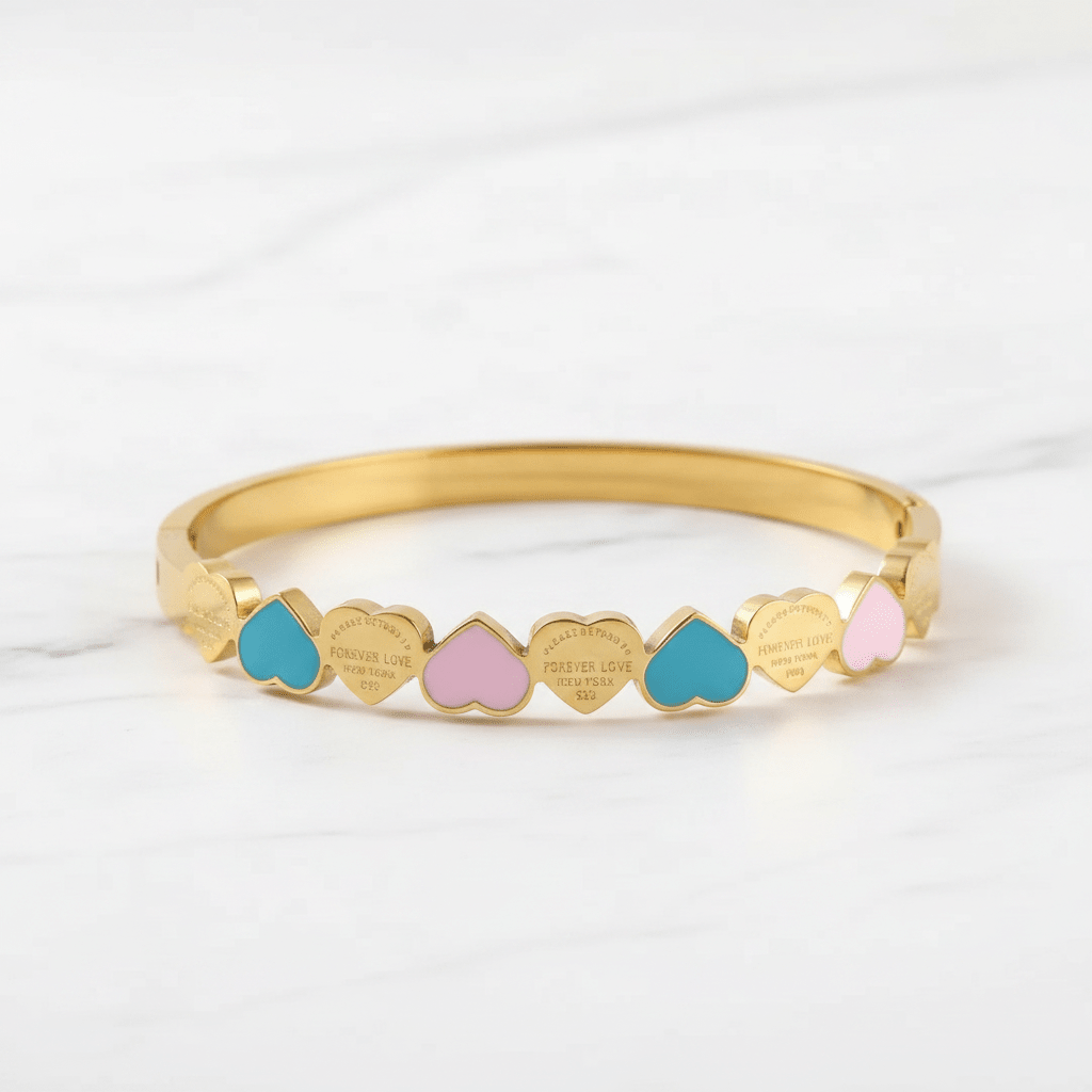 Forever Love Heart Charm Bracelet
